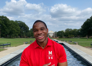 josh standing on mckeldin mall